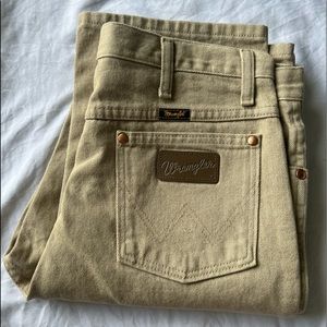 Tan Wrangler Jeans